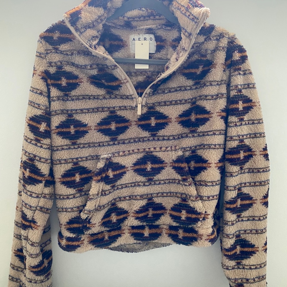 COPY - AERO quarter zip jacket fuzzy
